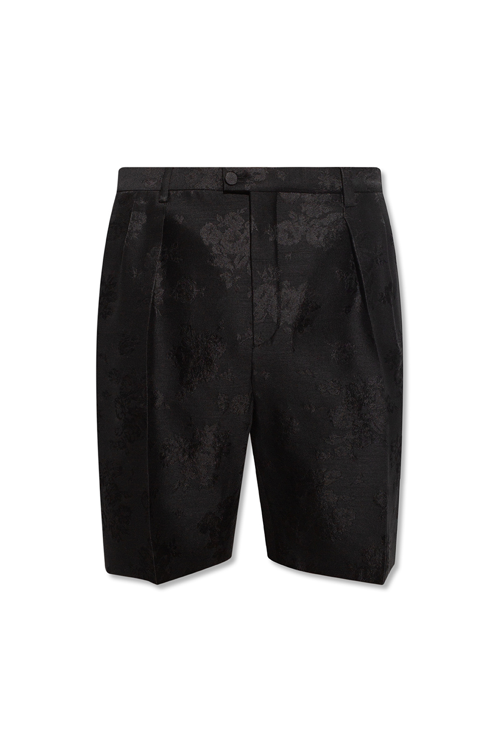 louren flower jacquard half pants（cotton jacquard pants
